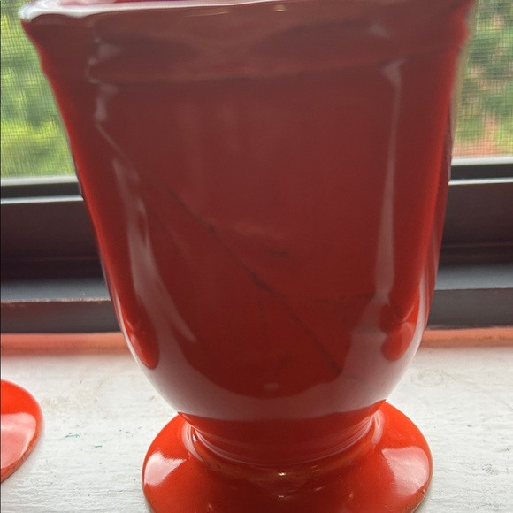 Red Ceramic Ice Cream Sundae Set* - Picture 13 of 14